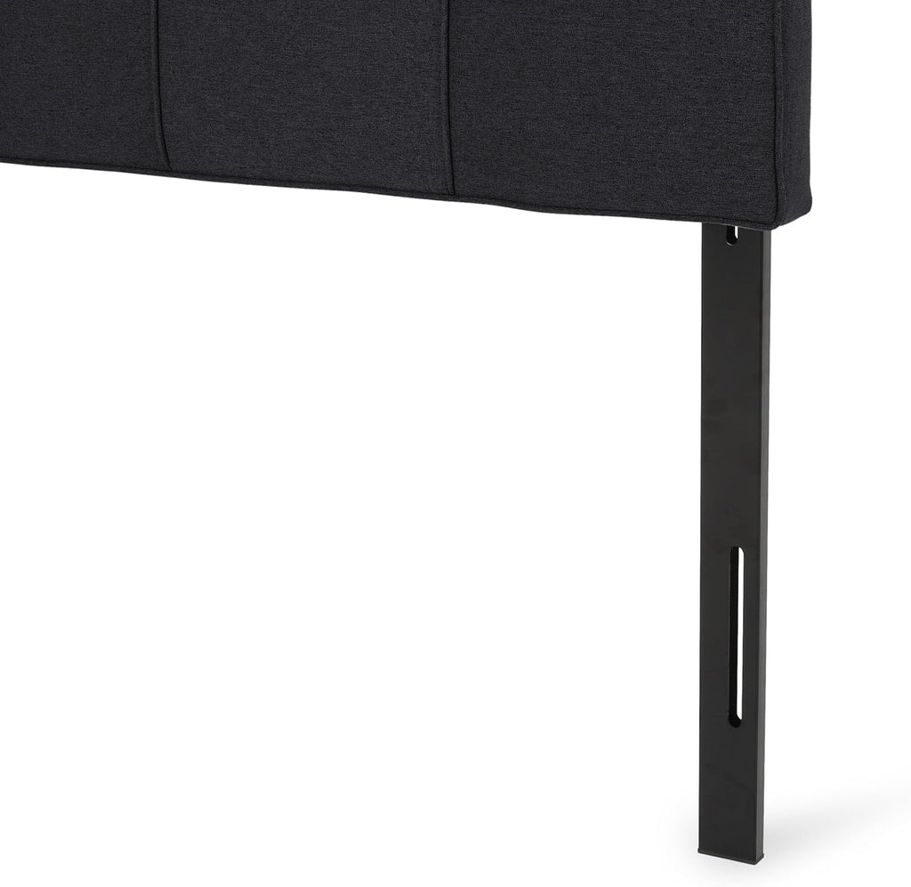 Christopher Knight Home Contemporary Upholstered King/Cal King Headboard, Black