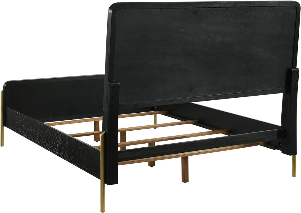 Coaster Home Furnishings Arini 4-Piece California King Bedroom Set Black and Natural 224330KW-S4
