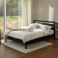 LIFEMENT Signature Wood Platform Bed Frame with Headboard, Essential, Noise Free, Under Bed Storage, No Box Spring Needed, Easy Assembly (Black, Full)