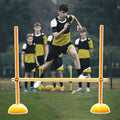 CMYUN Adjustable Speed Agility Poles with Base, Soccer Traning Equipment/Track & Field Hurdle Trainer, Horse Dog Agility Training Pole, 100/150/180cm(180cm(70 7/8'))