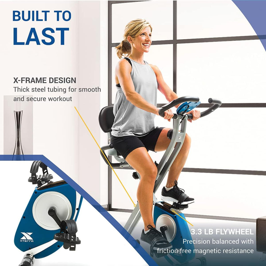 Folding Exercise Bike, 225 LB Weight Capacity