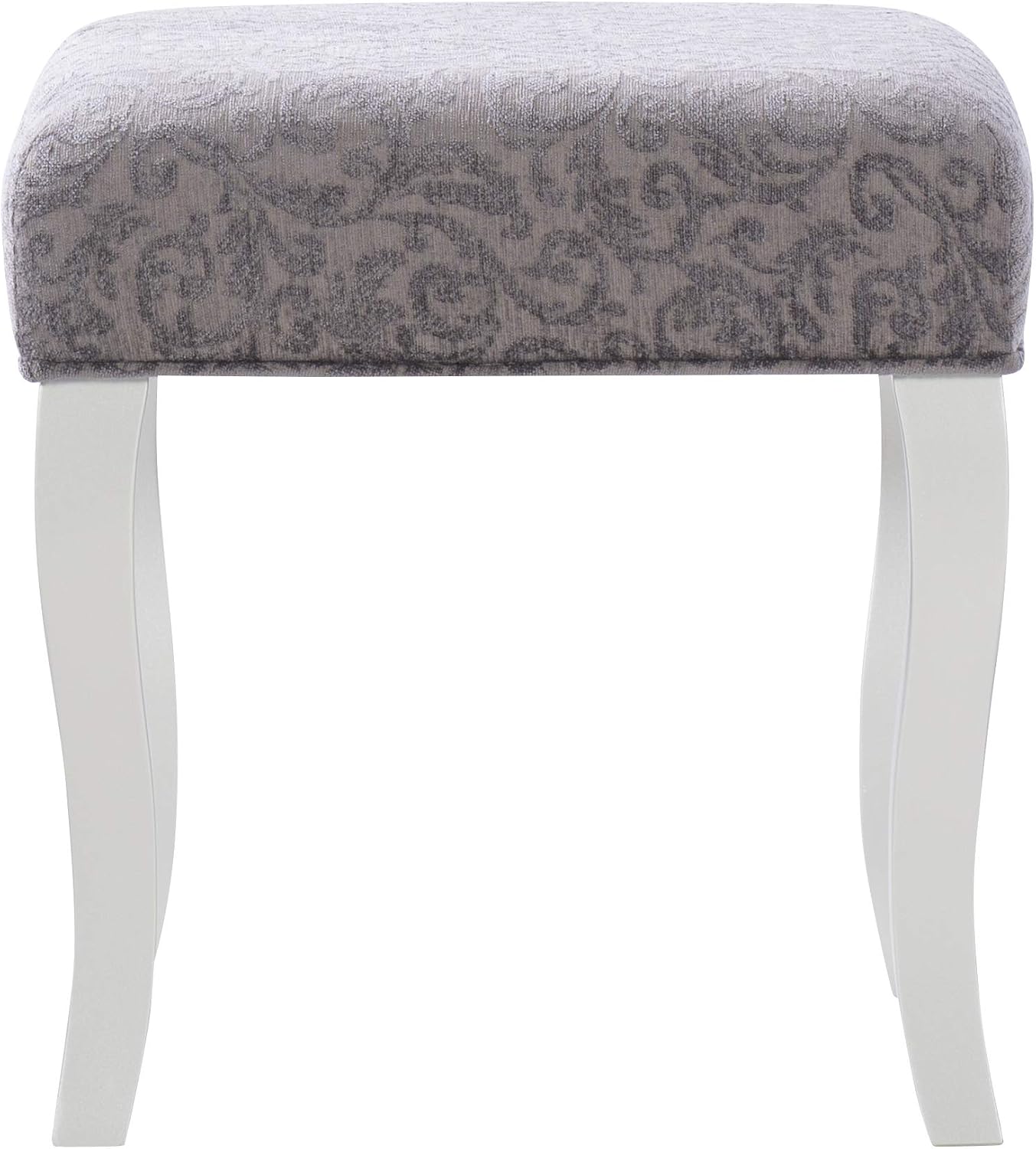 Linon Silver Harper Vanity Set, 32' W x 18' D x 46.75' H