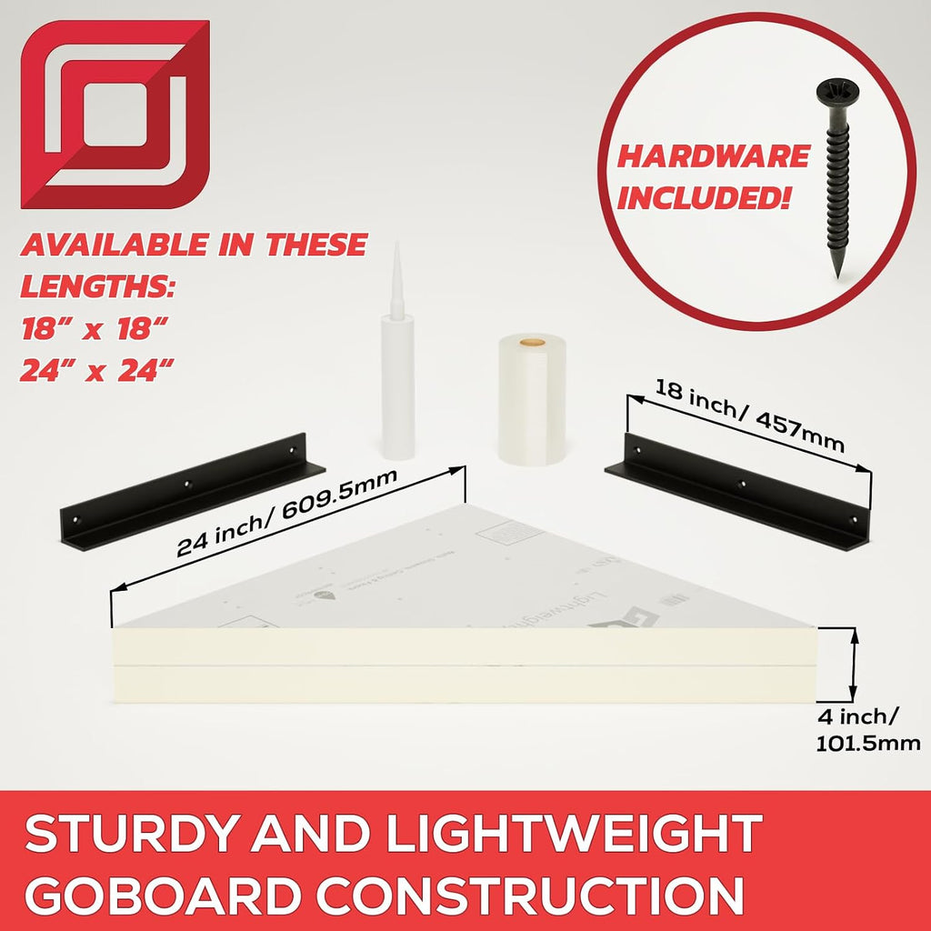 The Original Granite Bracket-The Original (24x24) Floating Corner Shower Bench- Shower Bench,Bench Seat, DIY Shower Benches,Bathroom Décor, Space Efficiency, Luxurious Feel,1 Count