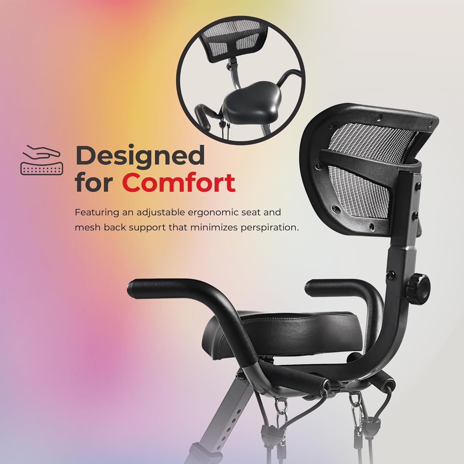 Sunny Health & Fitness Smart Folding X-Bike, Portable Compact Exercise Bike for Indoor Cycling Workout, Home Cardio Training Machine, Free SunnyFit App Bluetooth Connect