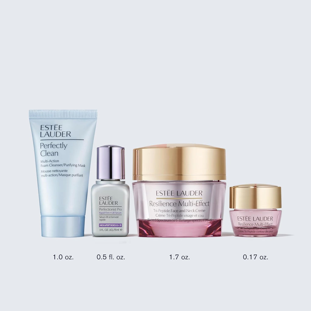 Estée Lauder Resilience Multi-Effect Tri-Peptide Face and Neck Moisturizer with SPF 15 | Plumping & Anti-Aging | Firming Cream