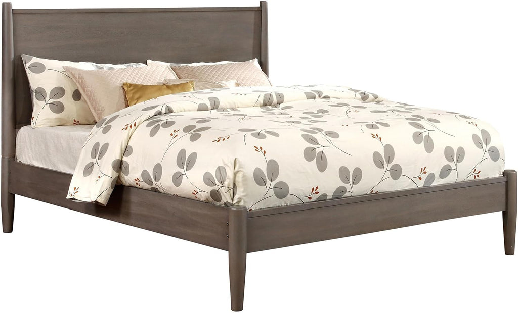 HOMES: Inside + Out Debonaze Modern California King 4-Piece Bedroom Set, Gray