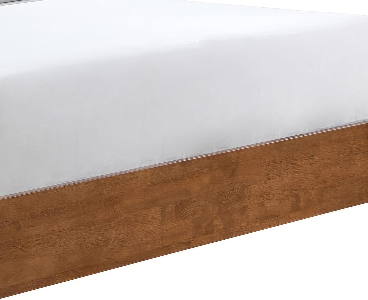 Furniture of America Wyatt Modern Solid Wood Full Bed Frame with Headboard, Wooden Bedframe for Bedroom, Guest Room, No Box Spring Needed, Walnut, Standard Platform