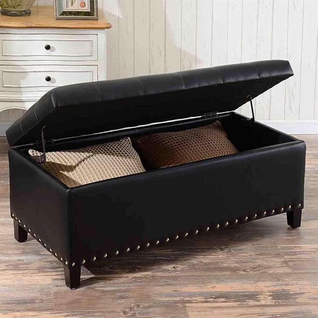 Ottomans Stools Stool Home Storage Bench Pu Leather Bedroom Living Room Decor Clothes Toys Shoe Storage Corner Foot Stool,