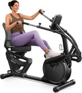 MERACH Recumbent Exercise Bikes for home, Light Commercial High-end Recumbent Bike for Seniors Adults, Magnetic Recumbent Exercise Bike with Smart Bluetooth and Exclusive App, LCD, Heart Rate Handle