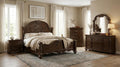 First of a Kind Isabella Traditional 4 Piece King Bedroom Set with Upholstered Tufted Headboard Elegant European Inspired Design Coordinated Furniture Collection