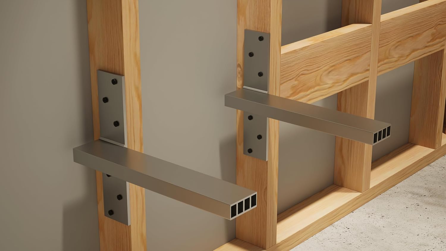 Floating Shower Bench Kit® with Concrete Mesh Foam Board® - Original Shower Bench Bracket® (12x24)-Great for New Constructions or Bathroom Renovations, Ready to Tile Shower Bench