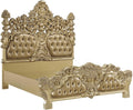 Acme Furniture BD00451EK Eastern King Bed, PU & Gold Finish - Seville (1Set/3Ctn)