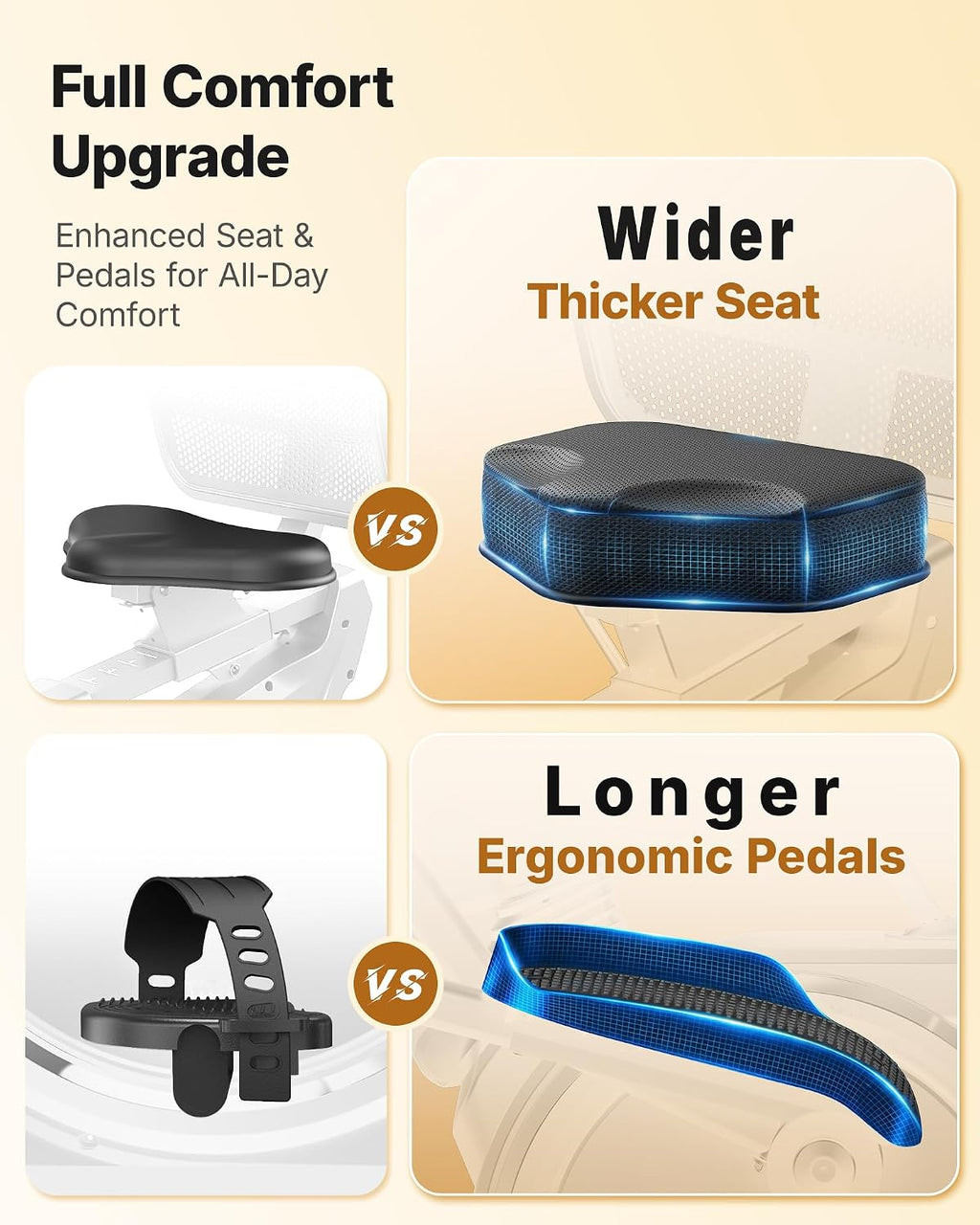 MERACH Recumbent Exercise Bikes for home, Light Commercial High-end Recumbent Bike for Seniors Adults, Magnetic Recumbent Exercise Bike with Smart Bluetooth and Exclusive App, LCD, Heart Rate Handle