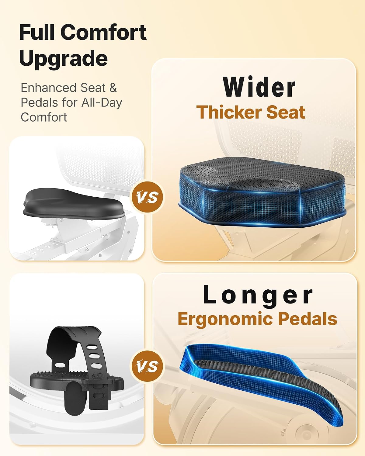 MERACH Recumbent Exercise Bikes for home, Light Commercial High-end Recumbent Bike for Seniors Adults, Magnetic Recumbent Exercise Bike with Smart Bluetooth and Exclusive App, LCD, Heart Rate Handle