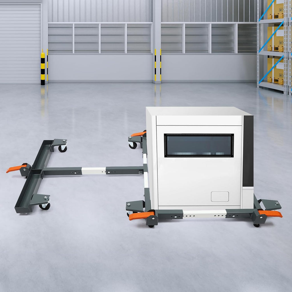 Adjustable Mobile Base Rolling Stand Universal Heavy Duty Mobile Base for Shop Equipment, Steel Rolling Stand for Tools and Machines, 1500 lbs Load Capacity