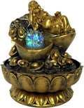 Small Indoor Water Fountain Water Features Outdoor Tabletop Fountain Zen Buddha Tabletop Fountain - Sitting Buddha Indoor Tabletop Fountain 12.9 Inches