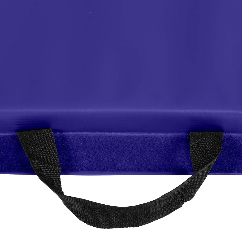We Sell Mats - 4 ft x 8 ft x 2 in Premium Personal Fitness & Exercise Mat for Home Workout - Lightweight and Folds for Carrying – All Purpose Home Gym Mat – Thick Mat for Yoga, Pilates, Stretches