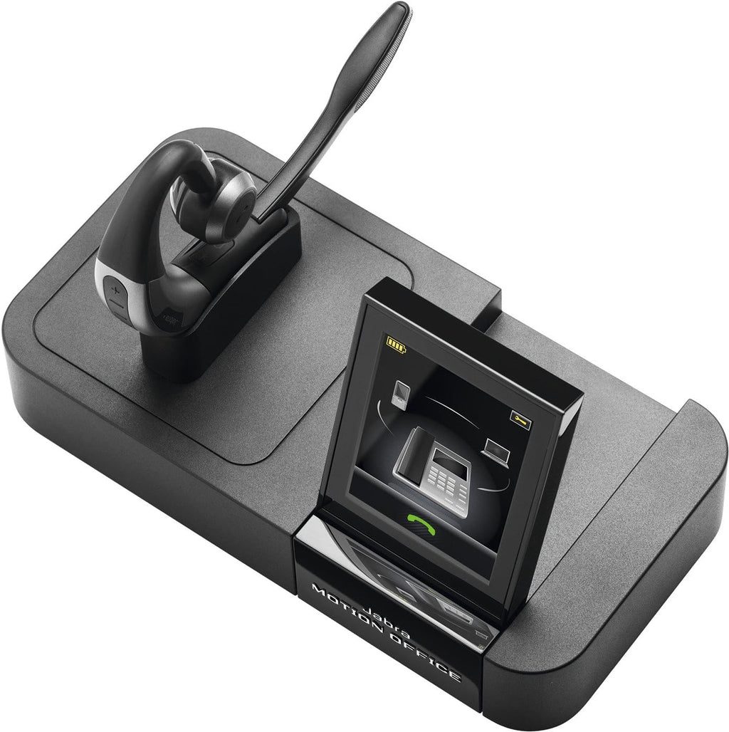 Jabra Motion Office Bluetooth Headset with Touch Screen Base for Desk Phone, VoIP Softphone, Mobile Phones and Tablets