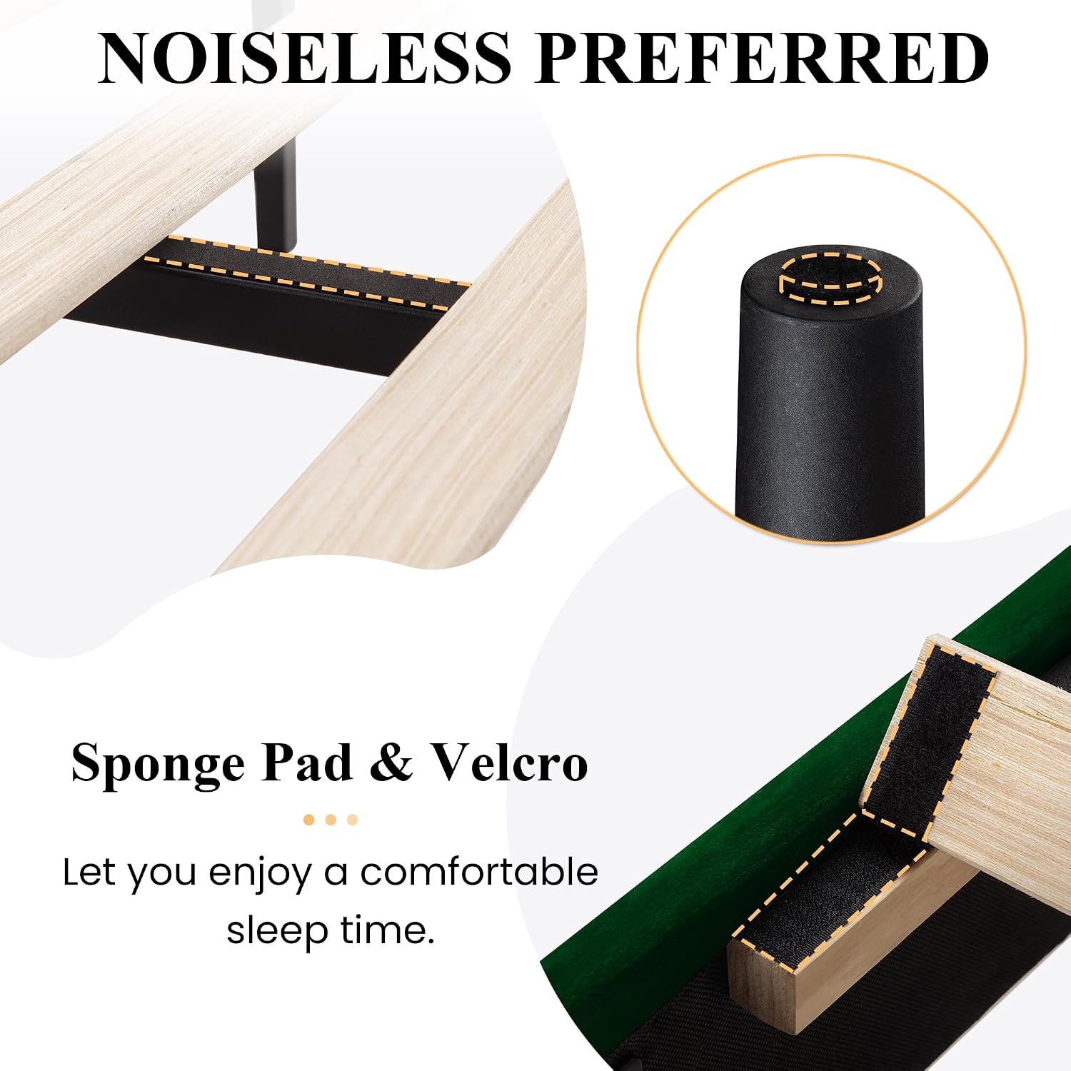 SHA CERLIN King Upholstered Platform Bed Frame with Vertical Channel Tufted Velvet Fabric Adjustable Headboard, Wooden Slats Support, Mattress Foundation, Box Spring Optional, Green