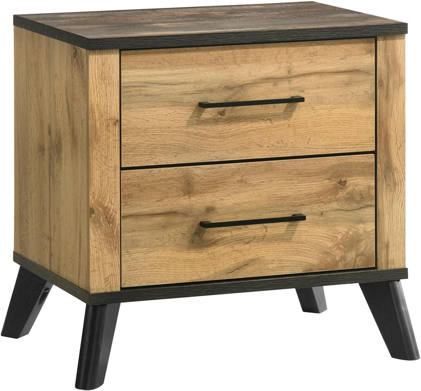 HomeStock Island Oasis 4-Piece Eastern King Bedroom Set Natural Pine