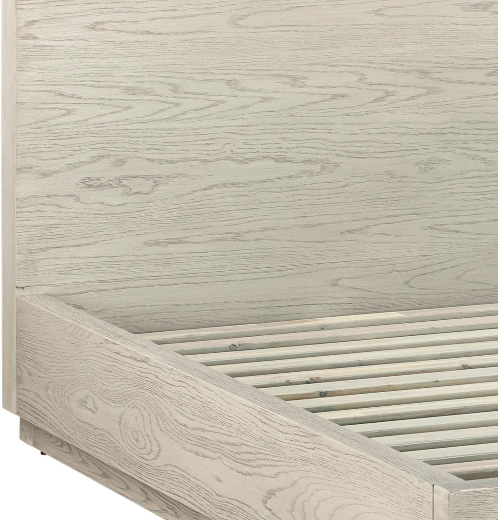 Armen Living Peridot 3 Piece King Bedroom Set in Natural Acacia Wood