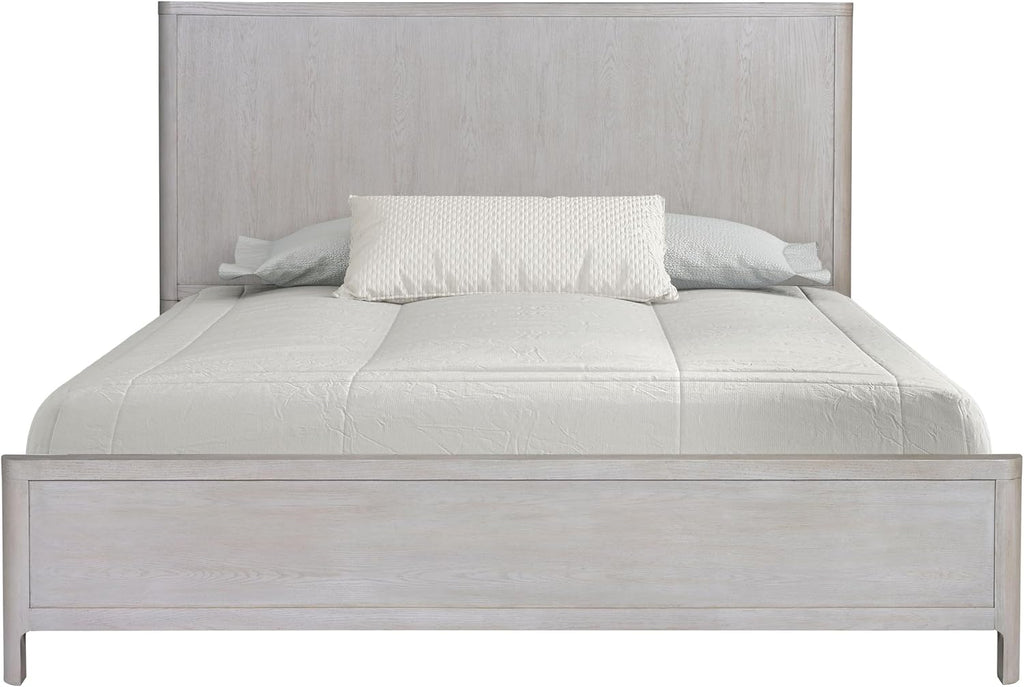 Furniture of America Fielden Modern Solid Wood 3-Piece Bedroom Set with USB Chargers on Nightstand, Felt-Lined Top and Cedarwood-Lined Bottom Drawers, Pewter Handles, Box Spring Required, Queen, Oak