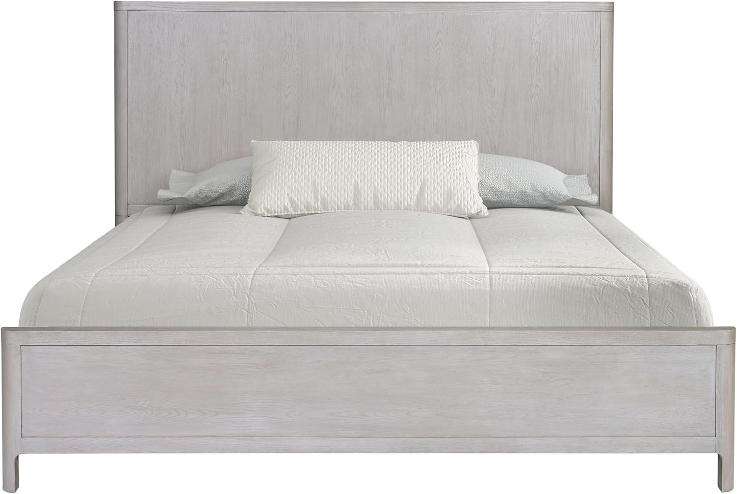 Furniture of America Fielden Modern Solid Wood 3-Piece Bedroom Set with USB Chargers on Nightstand, Felt-Lined Top and Cedarwood-Lined Bottom Drawers, Pewter Handles, Box Spring Required, Queen, Oak