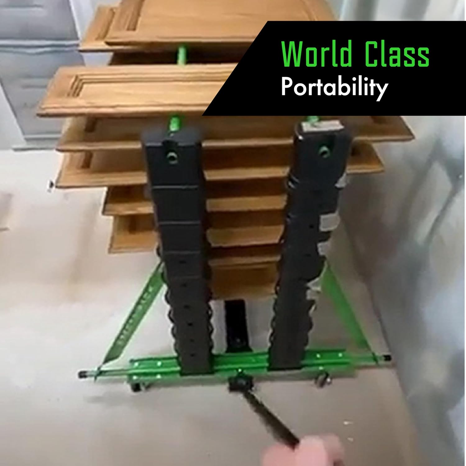 Portable Wheel Base for 10 Level Paint Drying Rack, Make Your 10 Level System Mobile, Create Space, for All Painters, for Use with Erecta-Rack 10 Level Paint Drying Rack Kit
