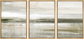SIGNWIN Framed Canvas Print Wall Art Set Pastel Brown Country Field Landscape Nature Wilderness Illustrations Modern Art Decorative Scenic Rustic for Living Room, Bedroom, Office - 16'x24'x3 Natural
