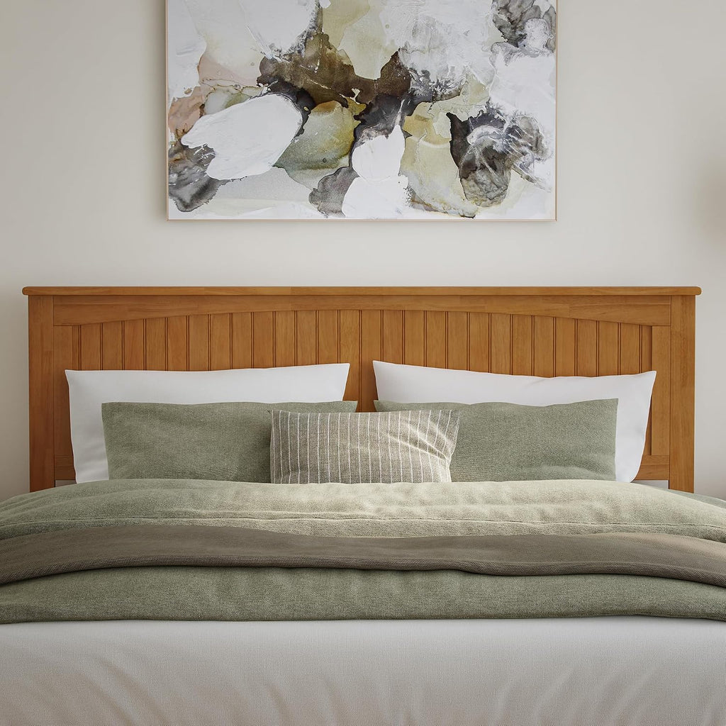 AFI, Nantucket King Solid Wood Panel Headboard, Light Toffee
