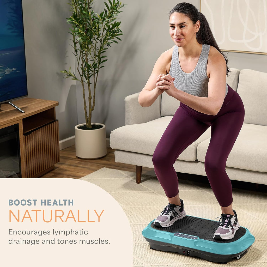 Lifepro Waver Vibration Plate Exercise Machine – High-Intensity Vibration Plate for Lymphatic Drainage – Full-Body Workout Vibrating Platform with Loop Bands – Fitness Equipment for Strength & Toning