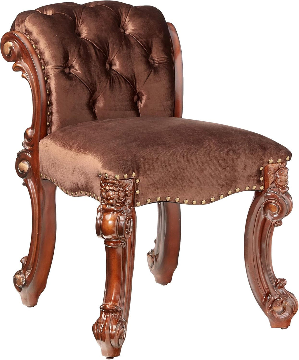 Acme Vendome Vanity Stool in Cherry