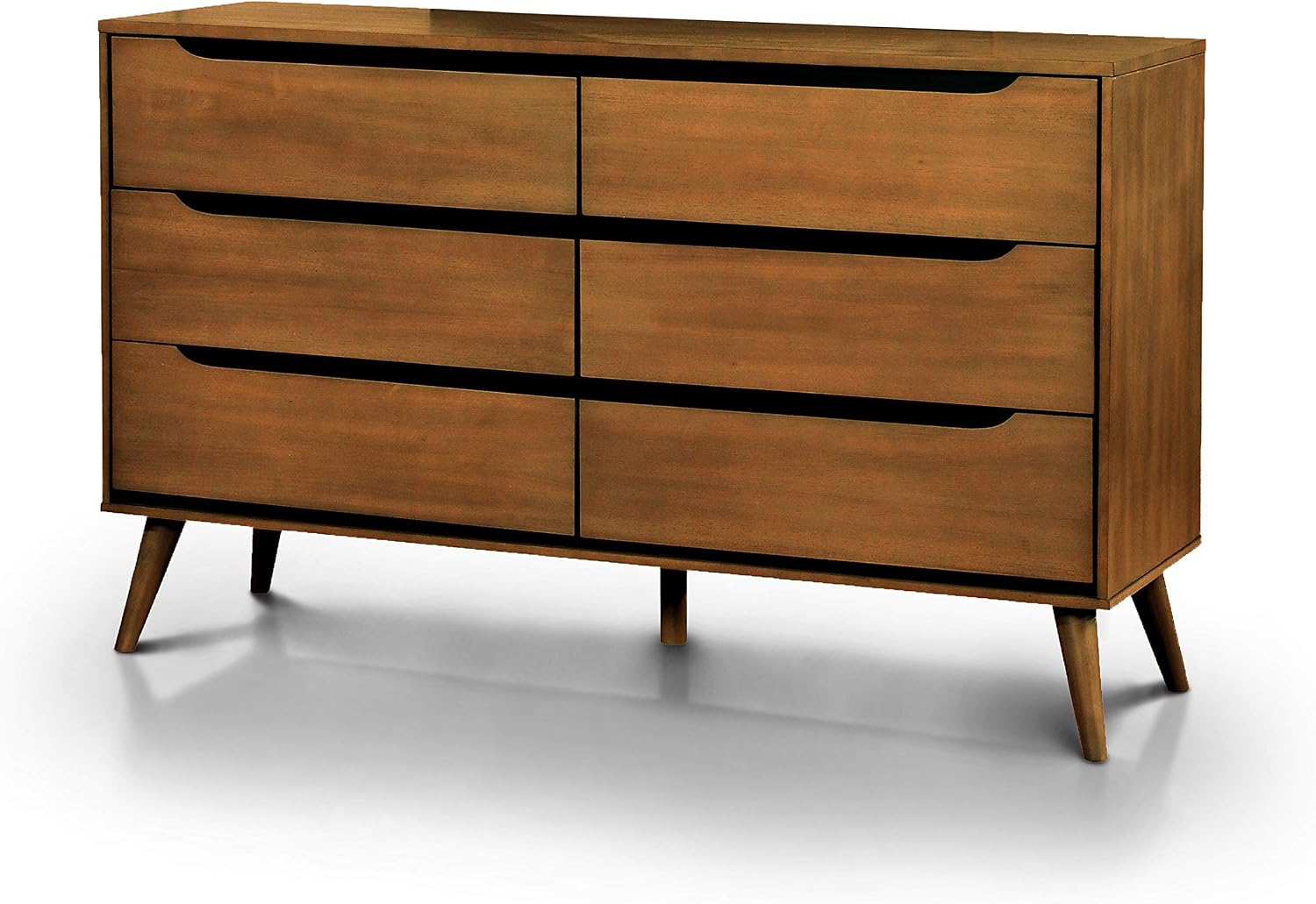 24/7 Shop at Home Chopard Contemporary Wood Bedroom Set, 4-Piece California King Bedroom Set, Oak
