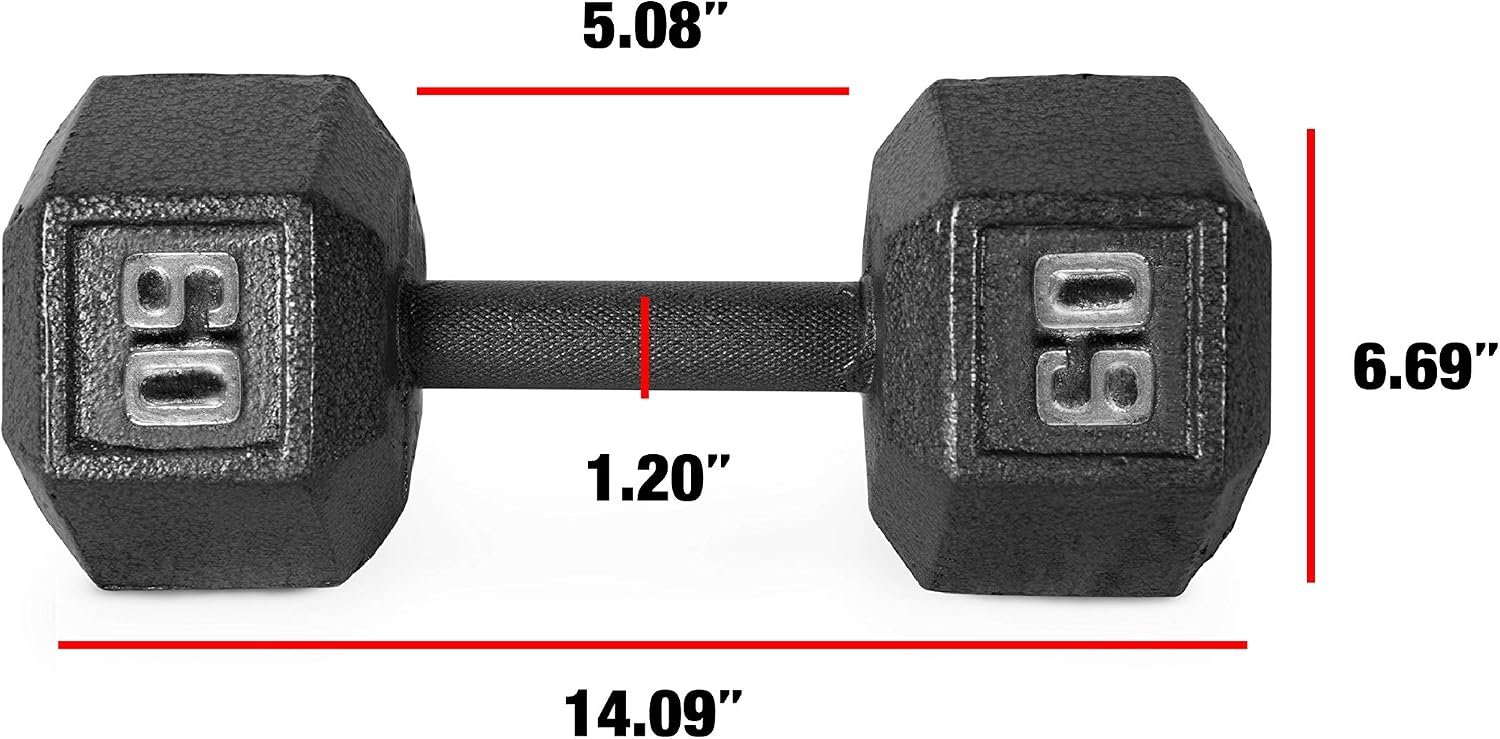 CAP Barbell Cast Iron Hex Dumbbell | Multiple Options