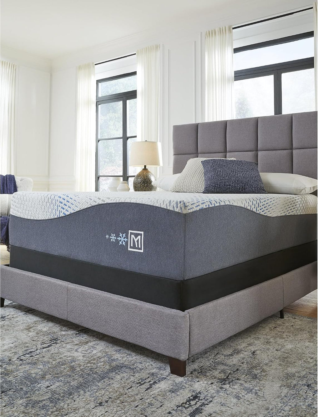 Signature Design by Ashley 10' Mattress Box Spring with Metal Foundation, Sturdy and Durable, Ready to Assemble, Parts and Tools Included, Cal King, Removable Black Fabric Cover