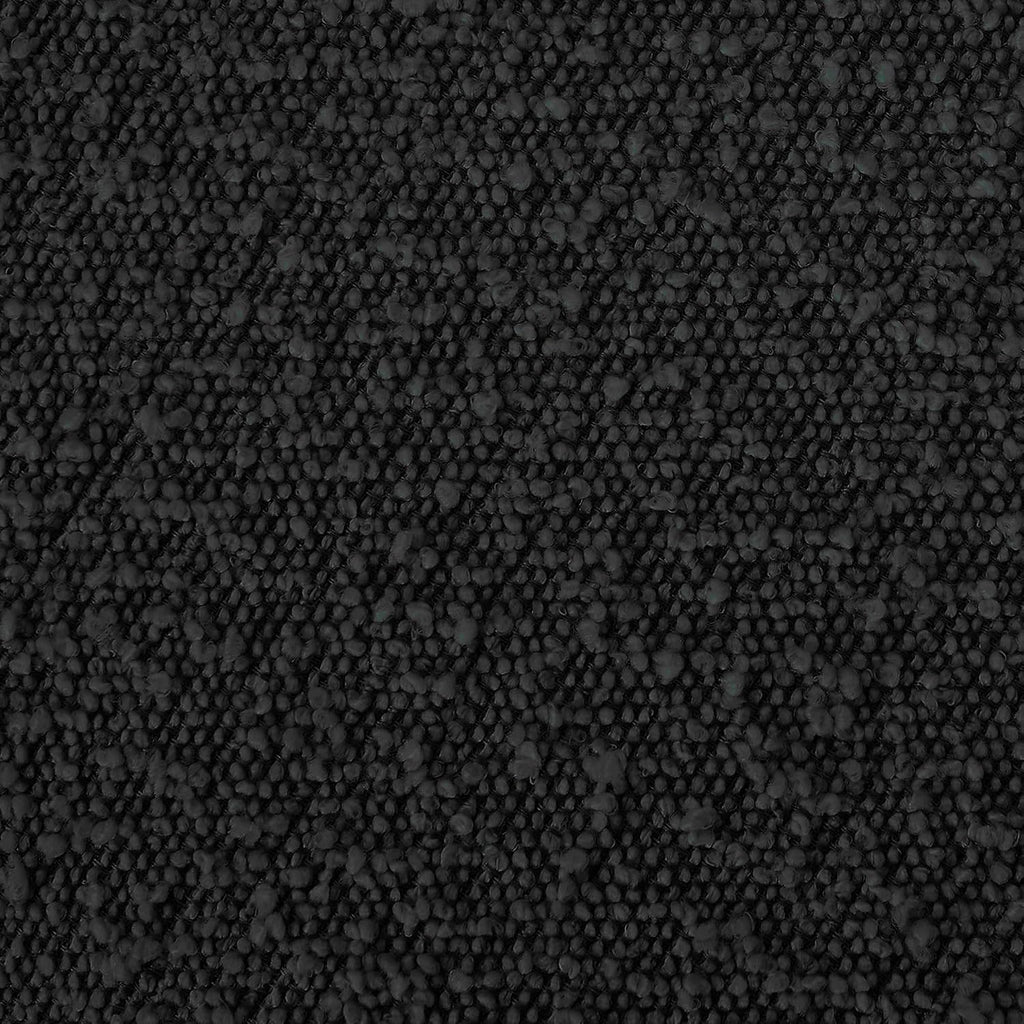 Meridian Furniture KellyBlack-K Kelly Collection Modern | Contemporary King Bed with Rich Black Boucle Fabric, Matte Black Iron Metal Frame Canopy, 78.5' W x 84.5' D x 77' H, Black, King