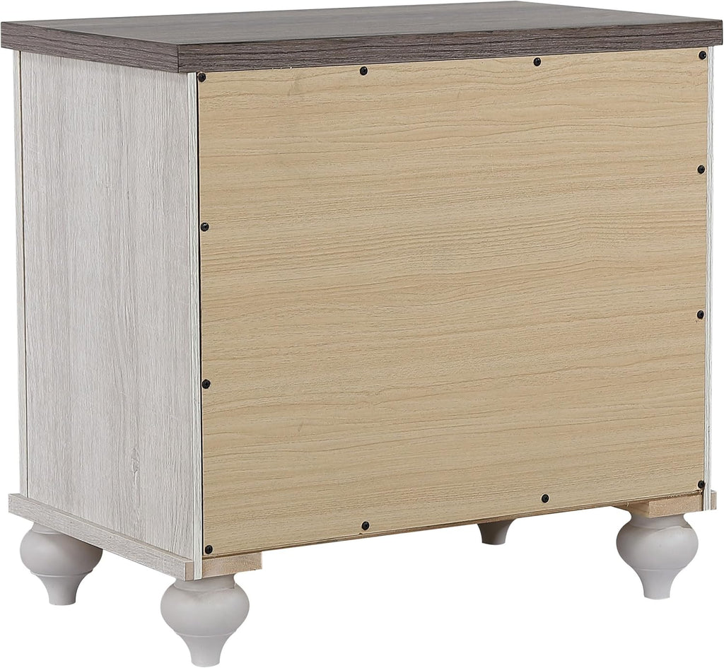 Coaster Home Furnishings Stillwood Farmhouse 4-Piece Bedroom Set California King Size Sleigh Bed Frame 55-inch Headboard Vintage Linen 223281KW-S4