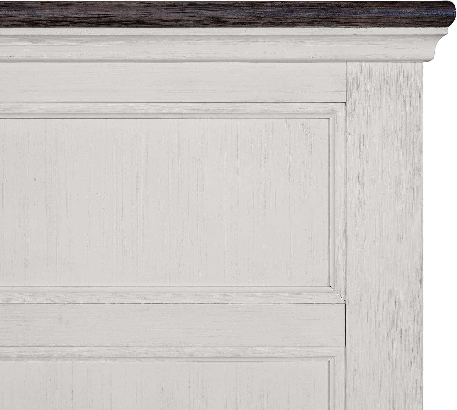 Furniture of America Roden Modern Solid Wood 3-Piece Bedroom Set with Storage Footboard, USB Chargers on Nightstand, Drop Handle Pulls, No Box Spring Needed, King, White