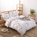 New Luxuriate Hotel 1000-TC Hypoallergenic Ultra Soft Design 100% Egyptian Cotton Solid Duvet Cover with Zipper Colser & 2pcs Pillow Case Set (Super King Plus 120X120, Jungle Flowers Print)