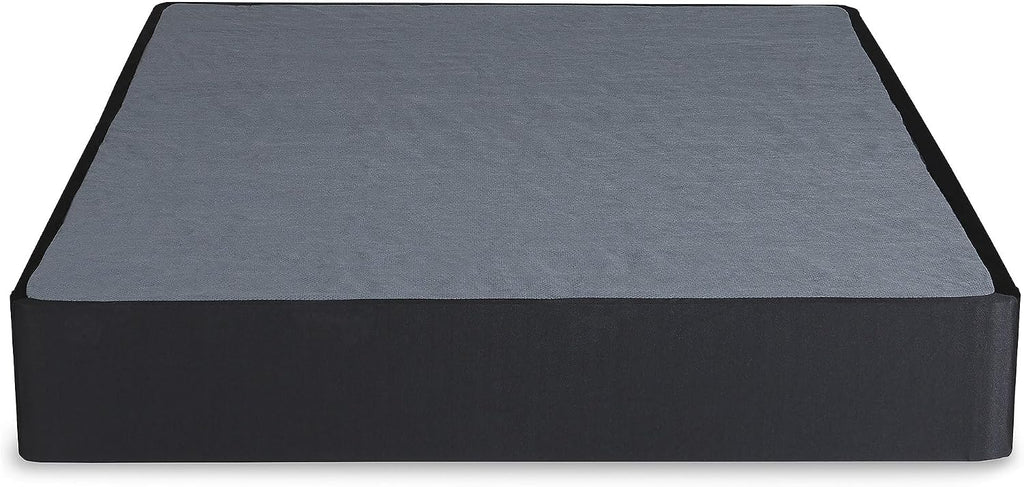 Signature Design by Ashley 10' Mattress Box Spring with Metal Foundation, Sturdy and Durable, Ready to Assemble, Parts and Tools Included, Cal King, Removable Black Fabric Cover