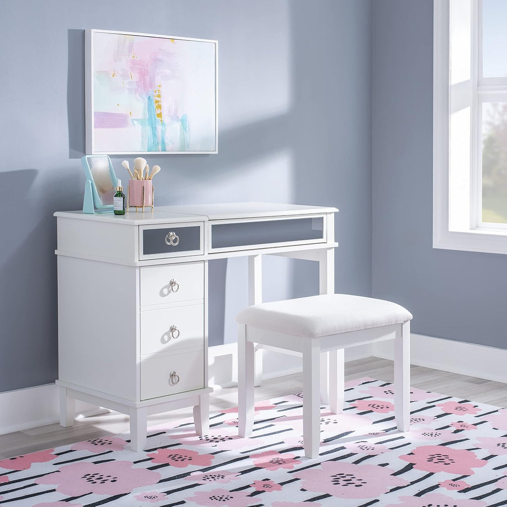 Linon Vanity Set, White