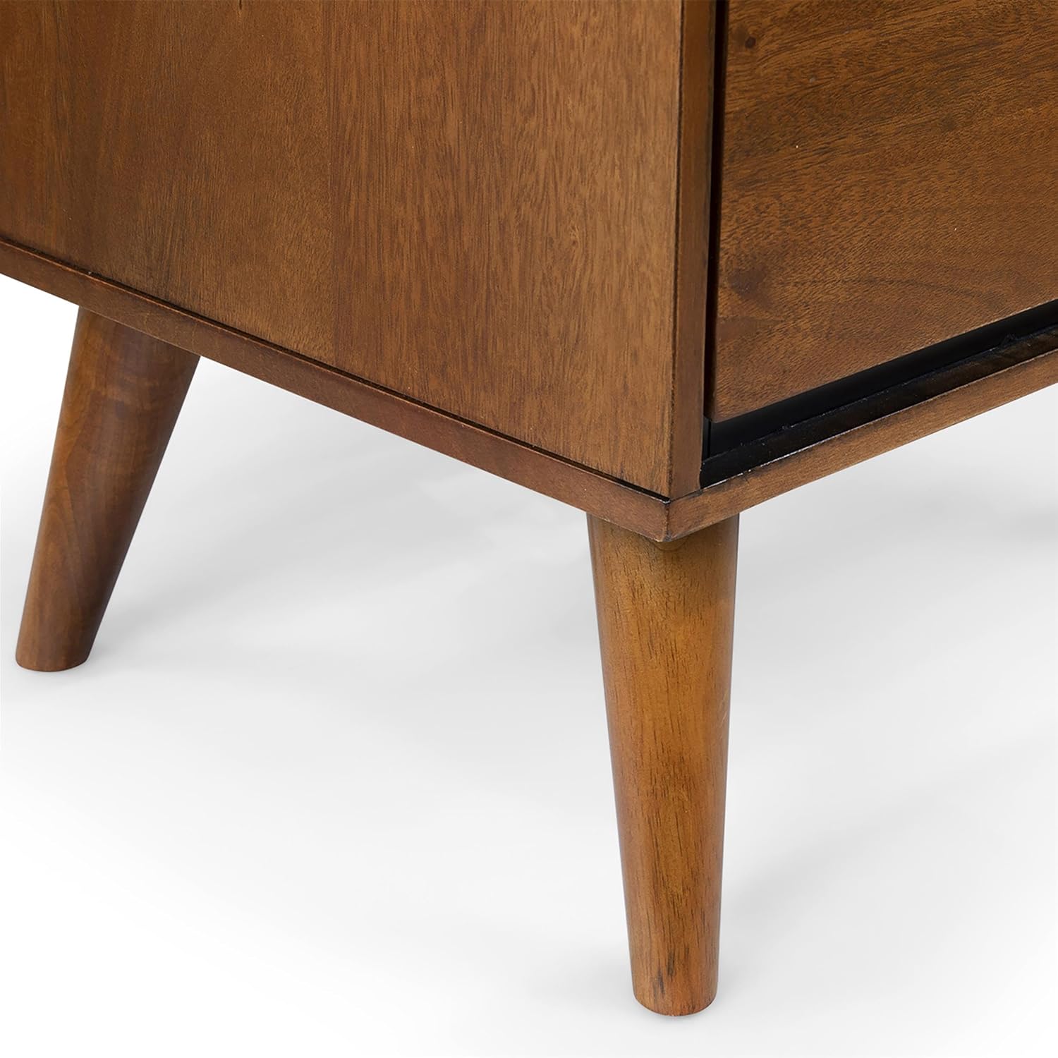 Furniture of America FOA Belkor 2-Piece Oak Solid Wood Bedroom Set - Cal King + Nightstand