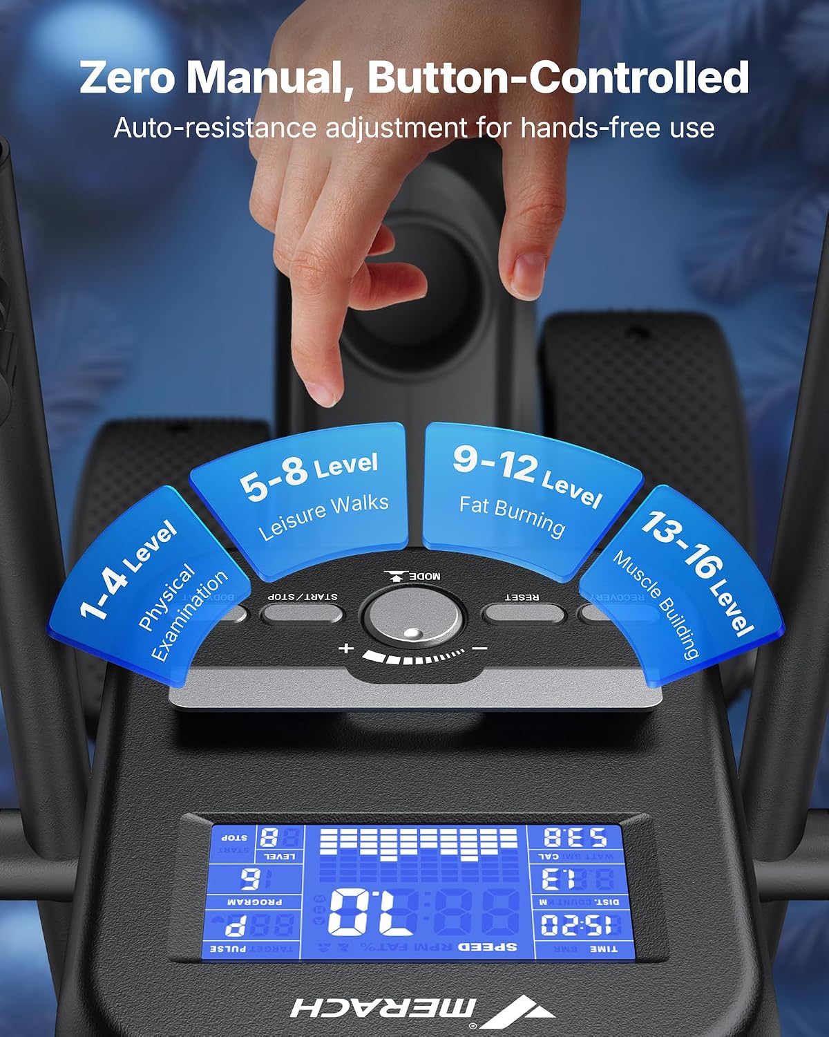 MERACH Recumbent Exercise Bikes for home, Light Commercial High-end Recumbent Bike for Seniors Adults, Magnetic Recumbent Exercise Bike with Smart Bluetooth and Exclusive App, LCD, Heart Rate Handle