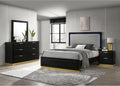 GOWE Sophia Black 4-Piece Eastern King Bedroom Set