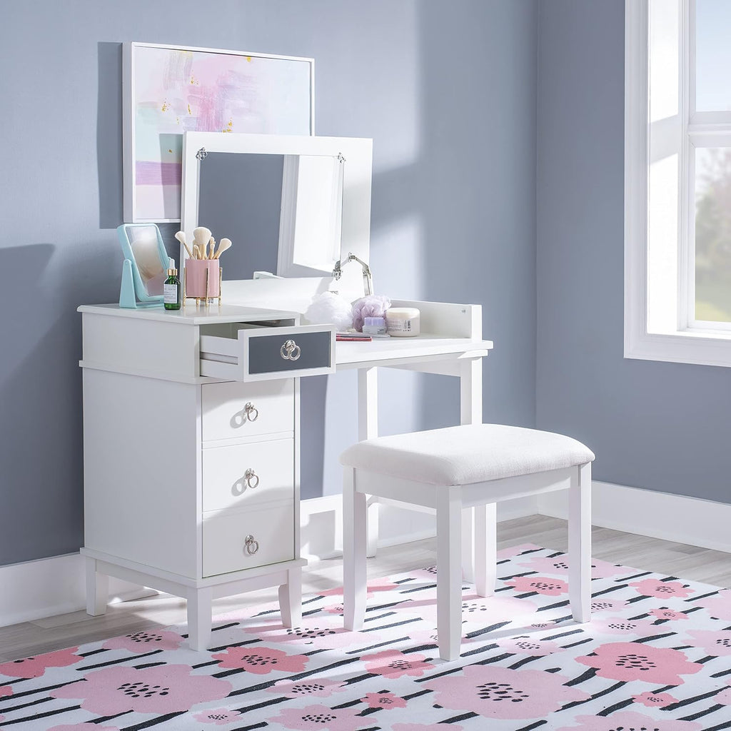 Linon Vanity Set, White