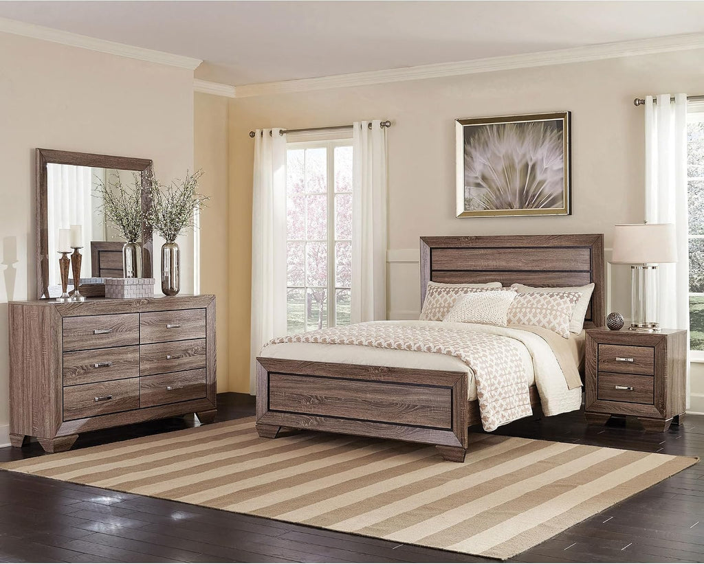 Washed Taupe 4-piece Eastern King Bedroom Set