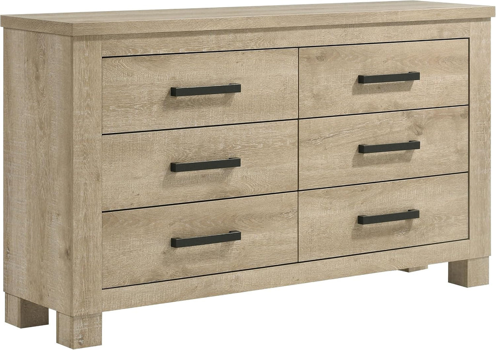 Coaster Home Furnishings Oakglen 4-Piece California King Bedroom Set Weathered Oak 225101KW-S4