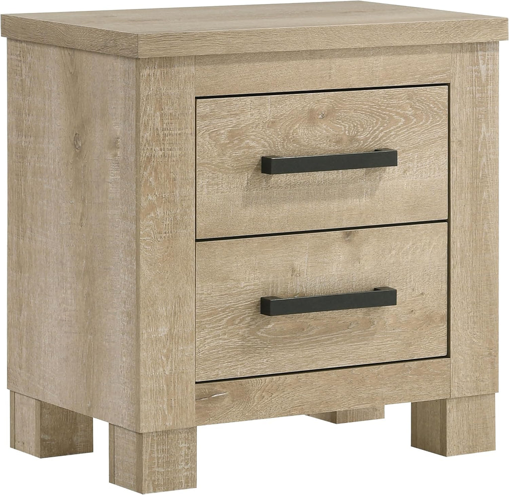 Coaster Home Furnishings Oakglen 4-Piece Eastern King Bedroom Set Weathered Oak 225101KE-S4