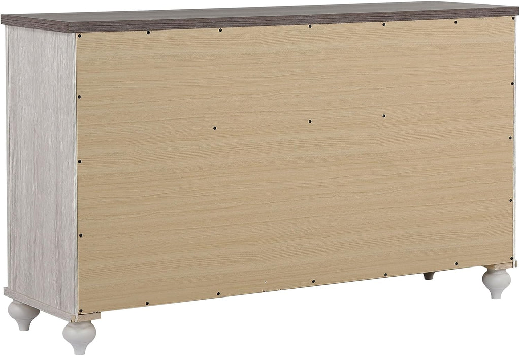 Coaster Home Furnishings Stillwood Farmhouse 4-Piece Bedroom Set California King Size Sleigh Bed Frame 55-inch Headboard Vintage Linen 223281KW-S4