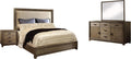 HOMES: Inside + Out 4 Piece ioHOMES Bellamy Rustic Bed Set, California King, Natural Ash